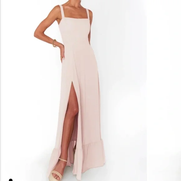 clarissa corset dress Clarissa Corset Dress, in Champagne Luxe Satin, Size: XL | Show Me Your Mumu